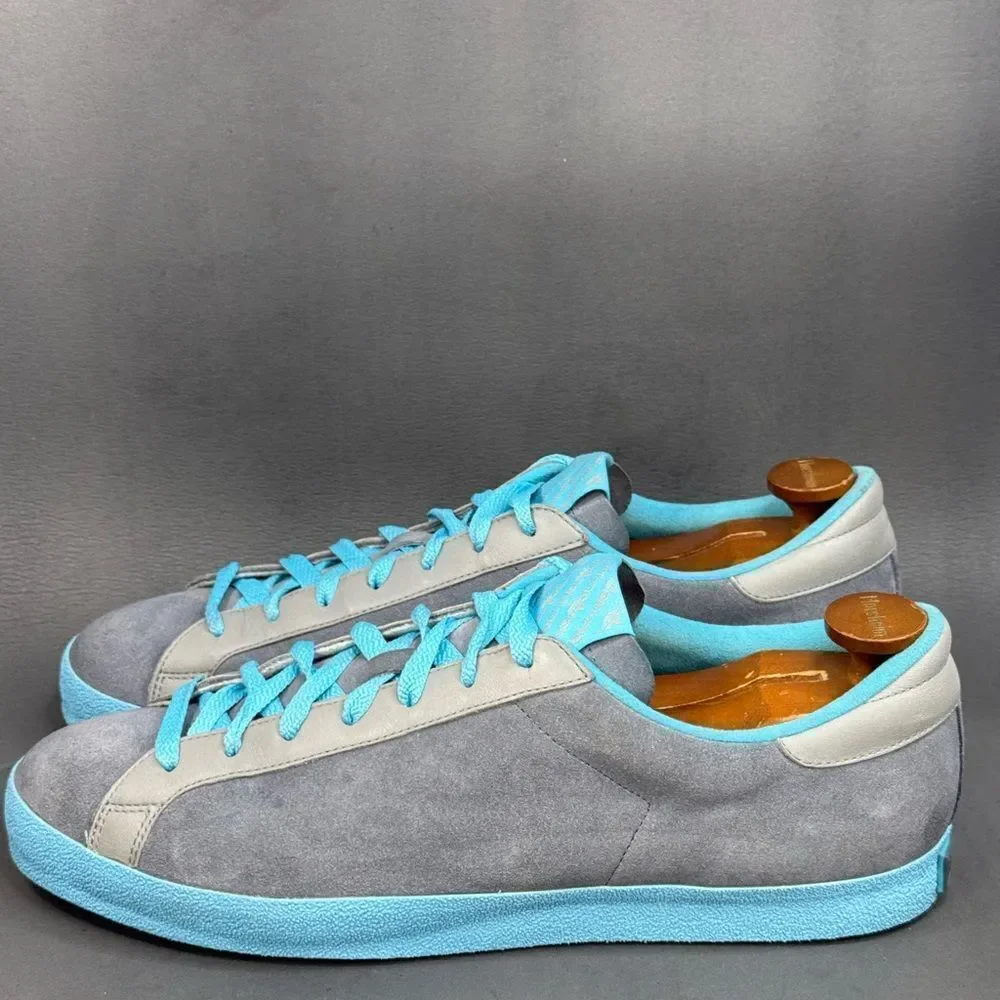 Adidas X Laver Vin Okini 'Metallic Grey Dusk Aqua' sneaker shoes men’s 12.5